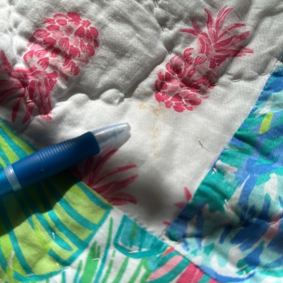 Never used Lilly Pulitzer colorful patchwork throw pillow sham - Picture 4 of 7